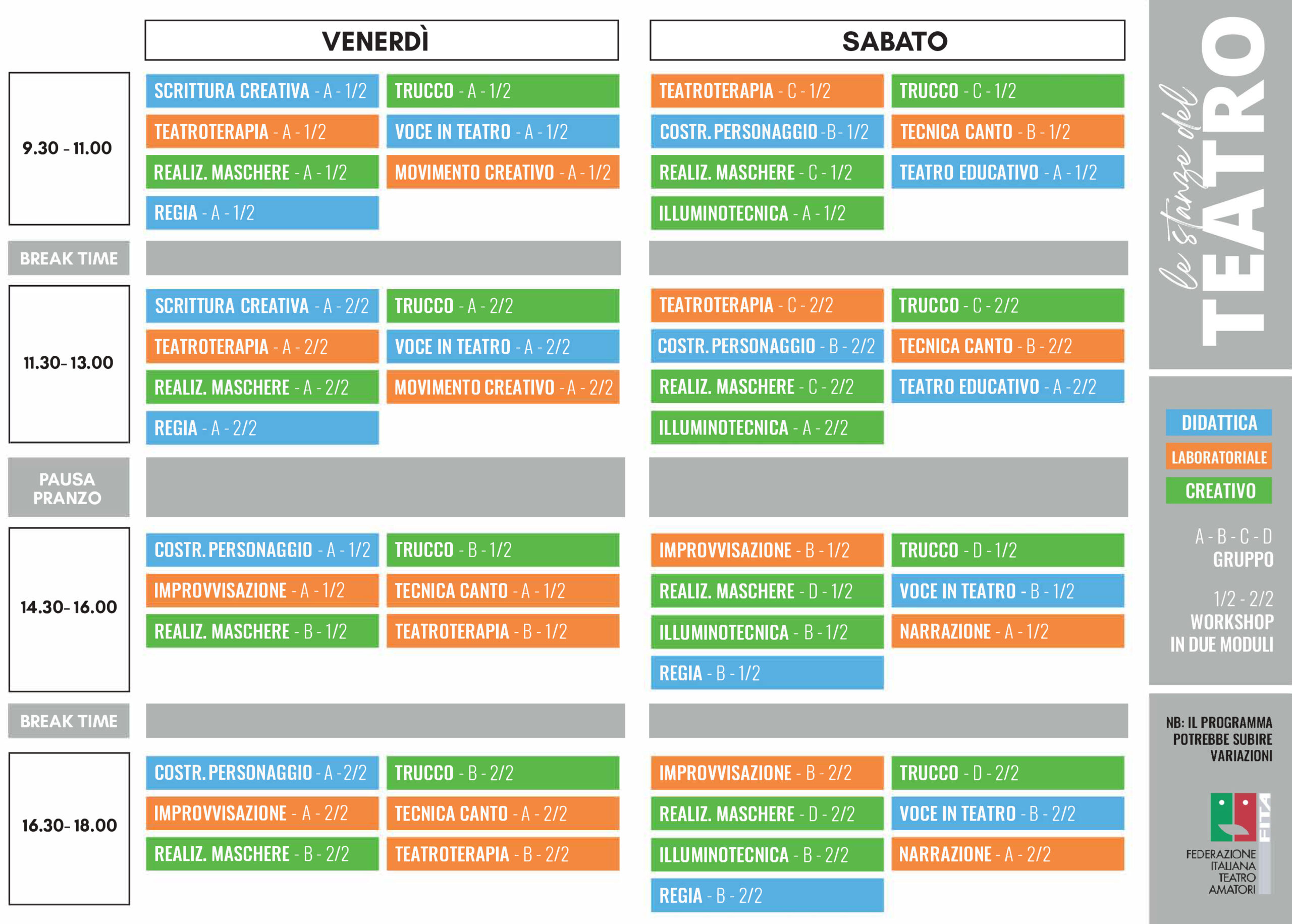 PROGRAMMA PROGRAMMA